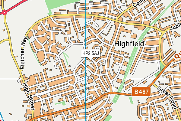 HP2 5AJ map - OS VectorMap District (Ordnance Survey)