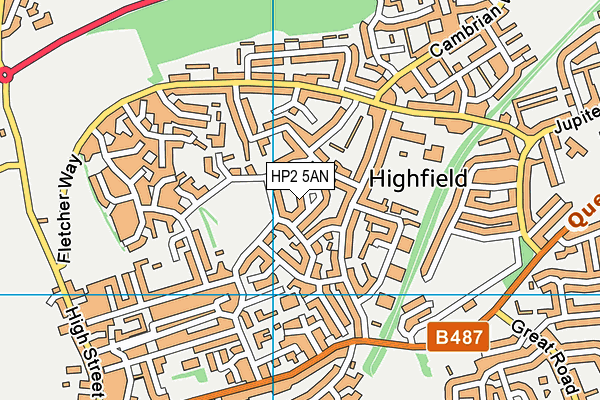 HP2 5AN map - OS VectorMap District (Ordnance Survey)