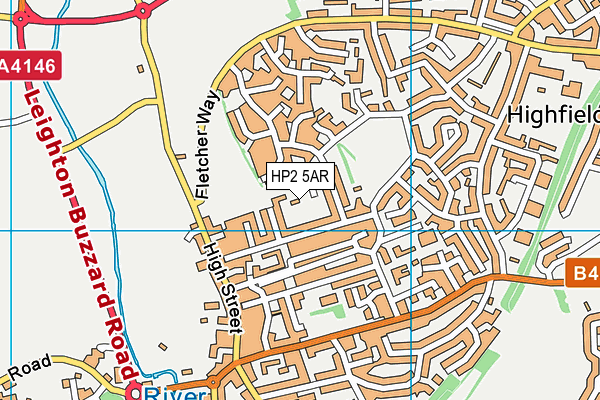 HP2 5AR map - OS VectorMap District (Ordnance Survey)