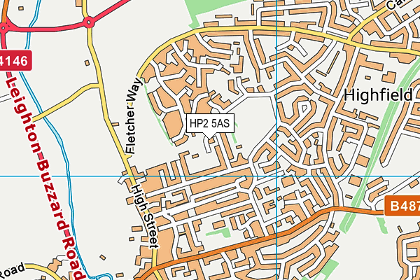 HP2 5AS map - OS VectorMap District (Ordnance Survey)