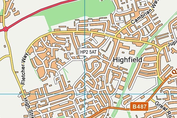 HP2 5AT map - OS VectorMap District (Ordnance Survey)