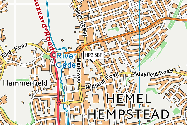 Street Map Of Hemel Hempstead Hp2 5Bf Maps, Stats, And Open Data