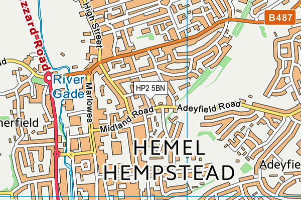 HP2 5BN map - OS VectorMap District (Ordnance Survey)