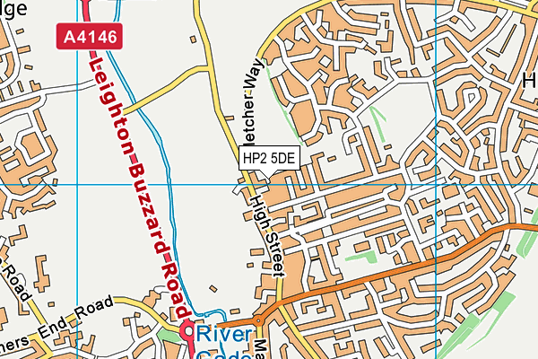 HP2 5DE map - OS VectorMap District (Ordnance Survey)