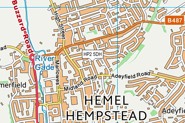 HP2 5DH map - OS VectorMap District (Ordnance Survey)