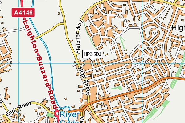 HP2 5DJ map - OS VectorMap District (Ordnance Survey)
