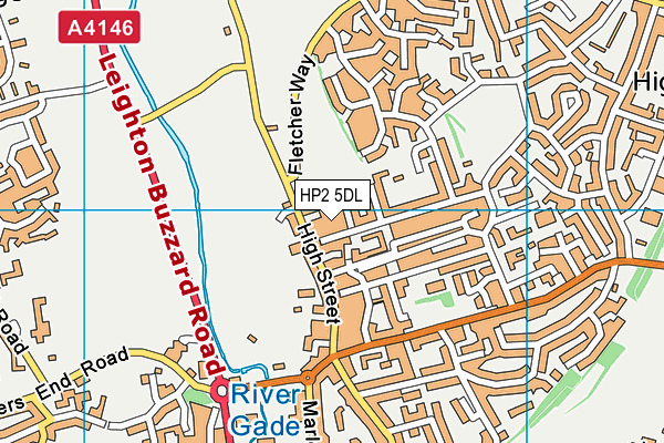 HP2 5DL map - OS VectorMap District (Ordnance Survey)