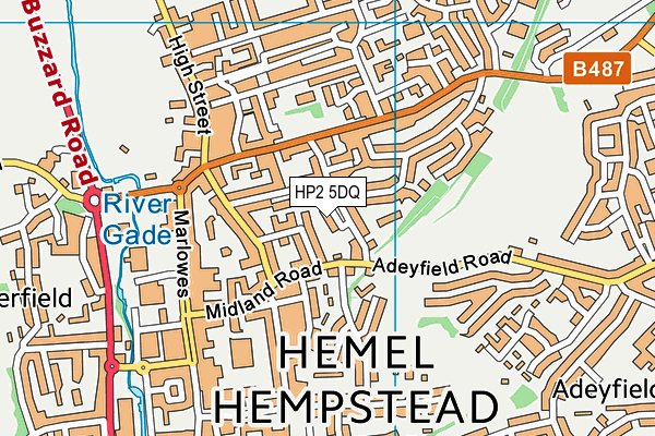 HP2 5DQ map - OS VectorMap District (Ordnance Survey)