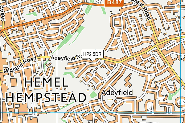 HP2 5DR map - OS VectorMap District (Ordnance Survey)