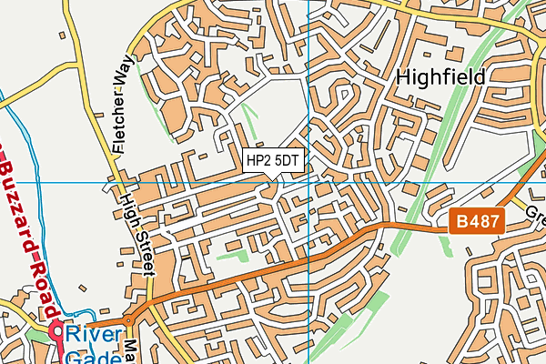 HP2 5DT map - OS VectorMap District (Ordnance Survey)