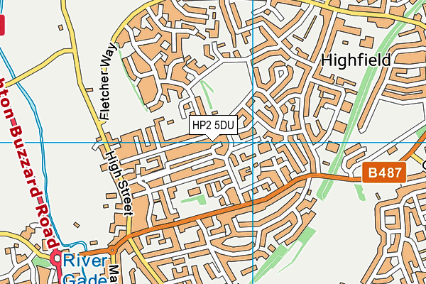 HP2 5DU map - OS VectorMap District (Ordnance Survey)