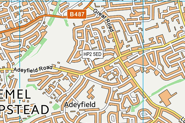 HP2 5ED map - OS VectorMap District (Ordnance Survey)