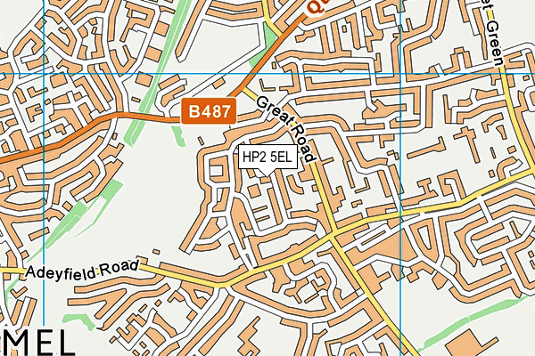 HP2 5EL map - OS VectorMap District (Ordnance Survey)