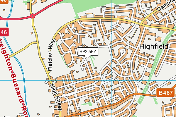 HP2 5EZ map - OS VectorMap District (Ordnance Survey)