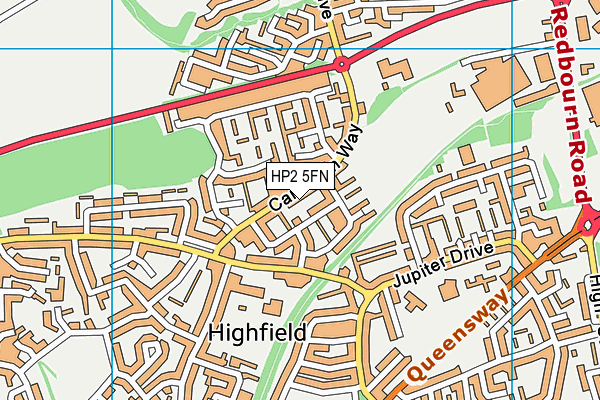 HP2 5FN map - OS VectorMap District (Ordnance Survey)