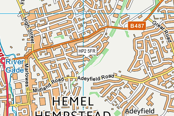 HP2 5FR map - OS VectorMap District (Ordnance Survey)