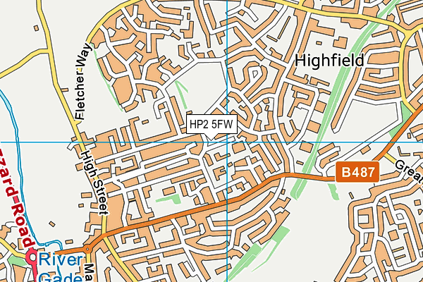 HP2 5FW map - OS VectorMap District (Ordnance Survey)