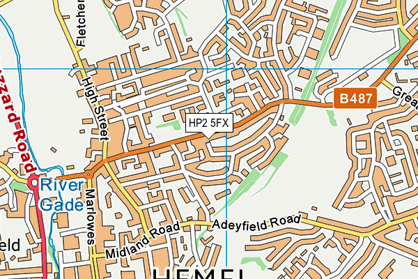 HP2 5FX map - OS VectorMap District (Ordnance Survey)
