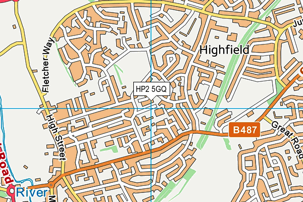 HP2 5GQ map - OS VectorMap District (Ordnance Survey)