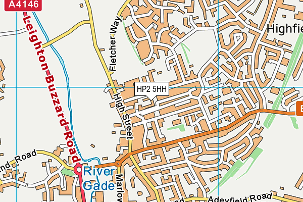 HP2 5HH map - OS VectorMap District (Ordnance Survey)