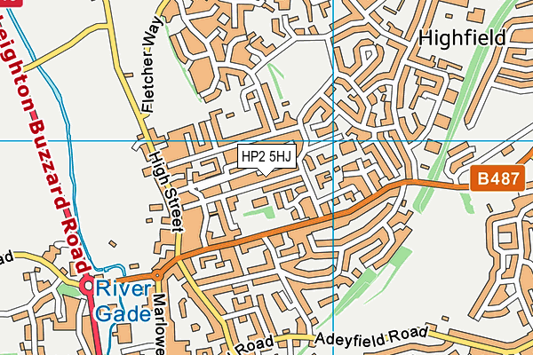 HP2 5HJ map - OS VectorMap District (Ordnance Survey)