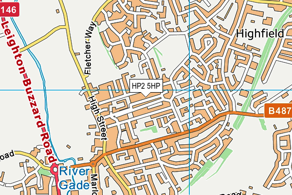 HP2 5HP map - OS VectorMap District (Ordnance Survey)