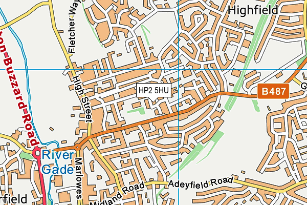 HP2 5HU map - OS VectorMap District (Ordnance Survey)