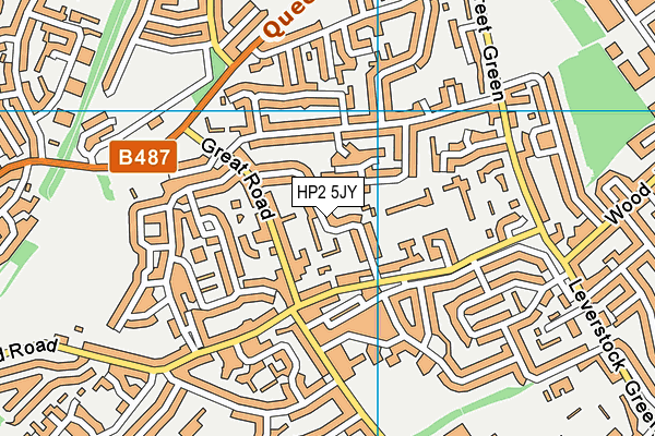 HP2 5JY map - OS VectorMap District (Ordnance Survey)
