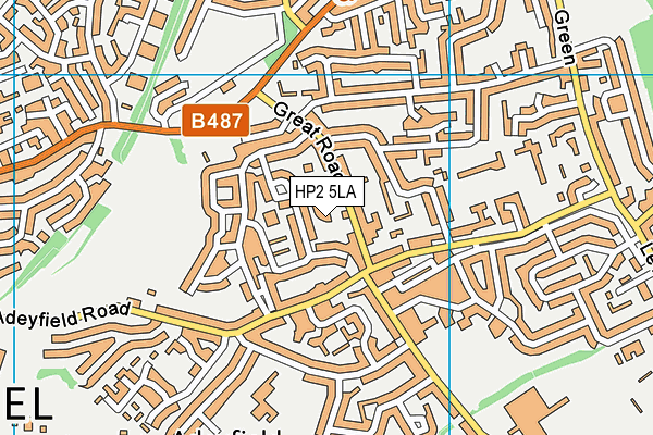 HP2 5LA map - OS VectorMap District (Ordnance Survey)