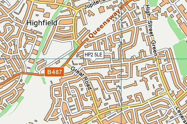 HP2 5LE map - OS VectorMap District (Ordnance Survey)