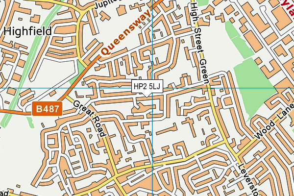 HP2 5LJ map - OS VectorMap District (Ordnance Survey)