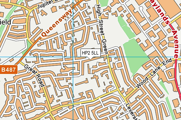 HP2 5LL map - OS VectorMap District (Ordnance Survey)