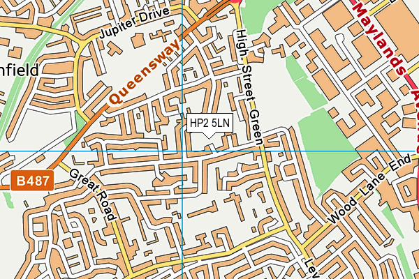 HP2 5LN map - OS VectorMap District (Ordnance Survey)