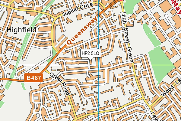 HP2 5LQ map - OS VectorMap District (Ordnance Survey)