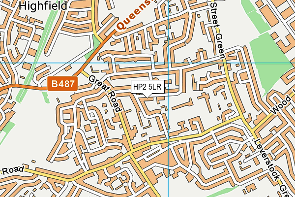 HP2 5LR map - OS VectorMap District (Ordnance Survey)