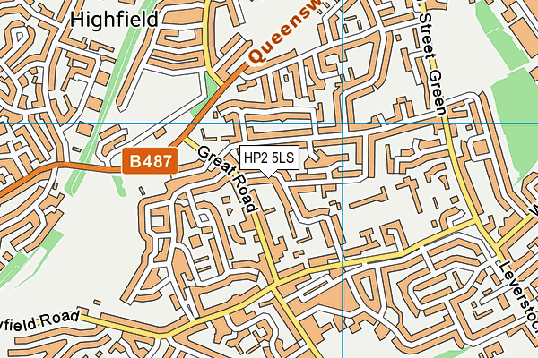 HP2 5LS map - OS VectorMap District (Ordnance Survey)