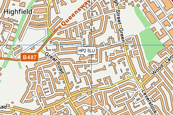 HP2 5LU map - OS VectorMap District (Ordnance Survey)