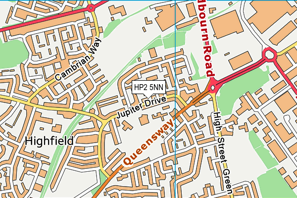 HP2 5NN map - OS VectorMap District (Ordnance Survey)