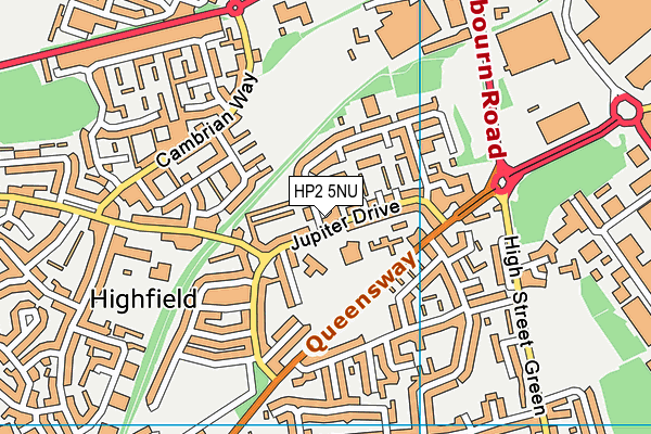 HP2 5NU map - OS VectorMap District (Ordnance Survey)