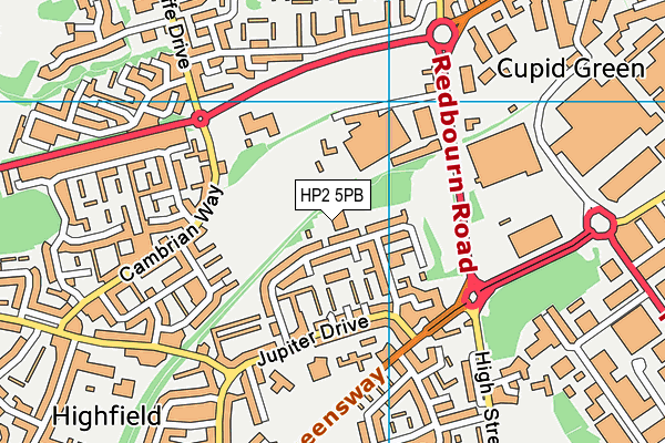 HP2 5PB map - OS VectorMap District (Ordnance Survey)