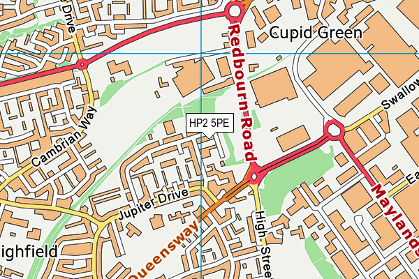 HP2 5PE map - OS VectorMap District (Ordnance Survey)