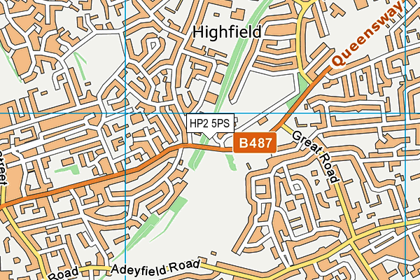 HP2 5PS map - OS VectorMap District (Ordnance Survey)