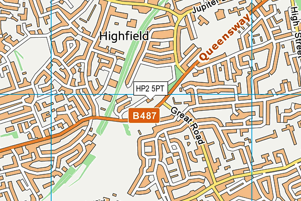HP2 5PT map - OS VectorMap District (Ordnance Survey)