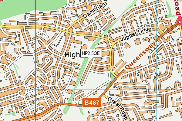 HP2 5QE map - OS VectorMap District (Ordnance Survey)