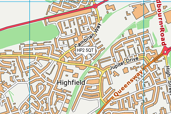 HP2 5QT map - OS VectorMap District (Ordnance Survey)