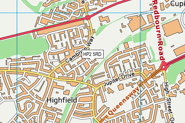 HP2 5RD map - OS VectorMap District (Ordnance Survey)