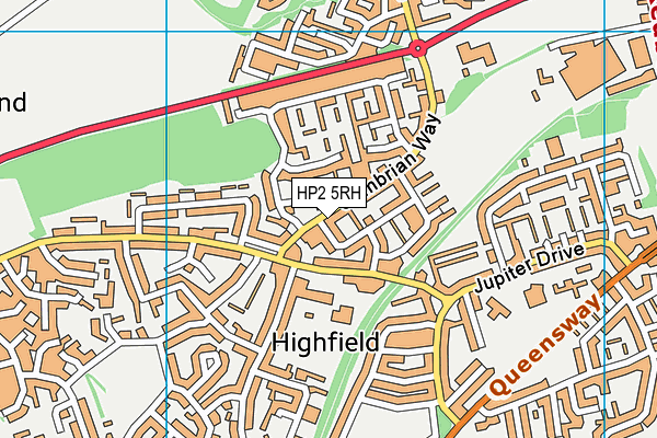 HP2 5RH map - OS VectorMap District (Ordnance Survey)