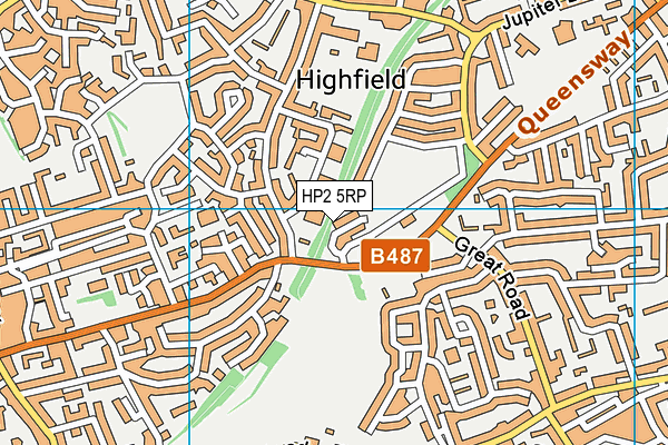 HP2 5RP map - OS VectorMap District (Ordnance Survey)