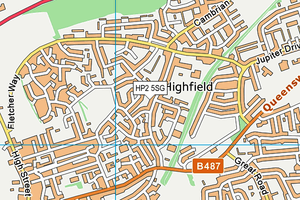 HP2 5SG map - OS VectorMap District (Ordnance Survey)