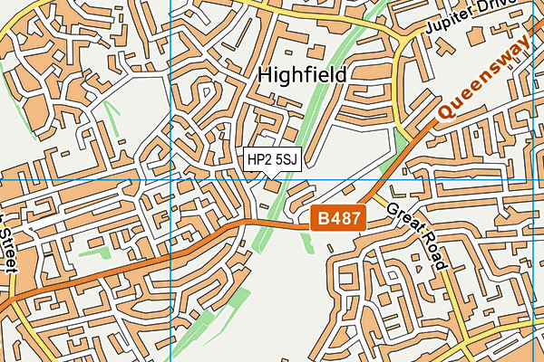 HP2 5SJ map - OS VectorMap District (Ordnance Survey)